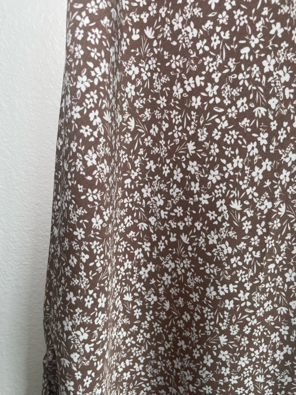 Altar’d State Floral A-Line Midi Skirt Small Brown White Lined Cottagecore - Picture 8 of 12